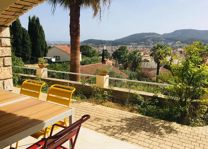 Bas Villa, Vue Mer, Centre Ville, Paradis, Calme Hyeres